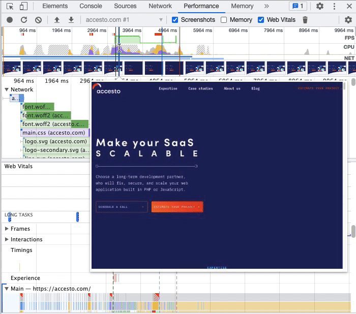 Optimizing Core Web Vitals - Chrome Performance Tab Optimizing Core Web Vitals - Chrome Performance Tab