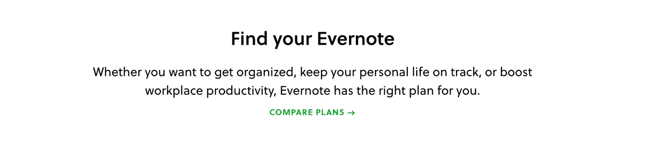 Find your evernote