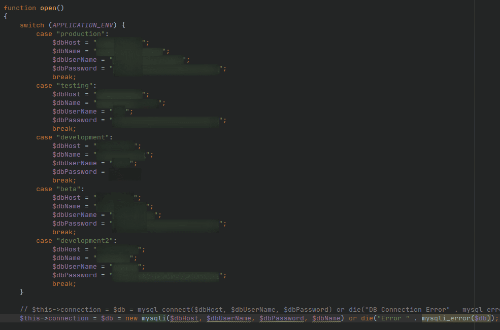 Database configuration 2