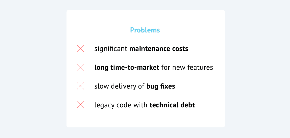 Legacy Software Problems