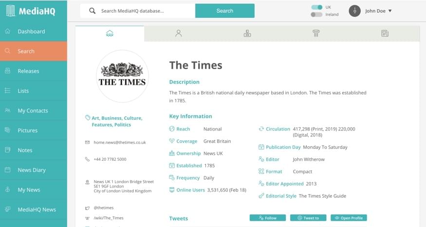 MediaHQ The Times